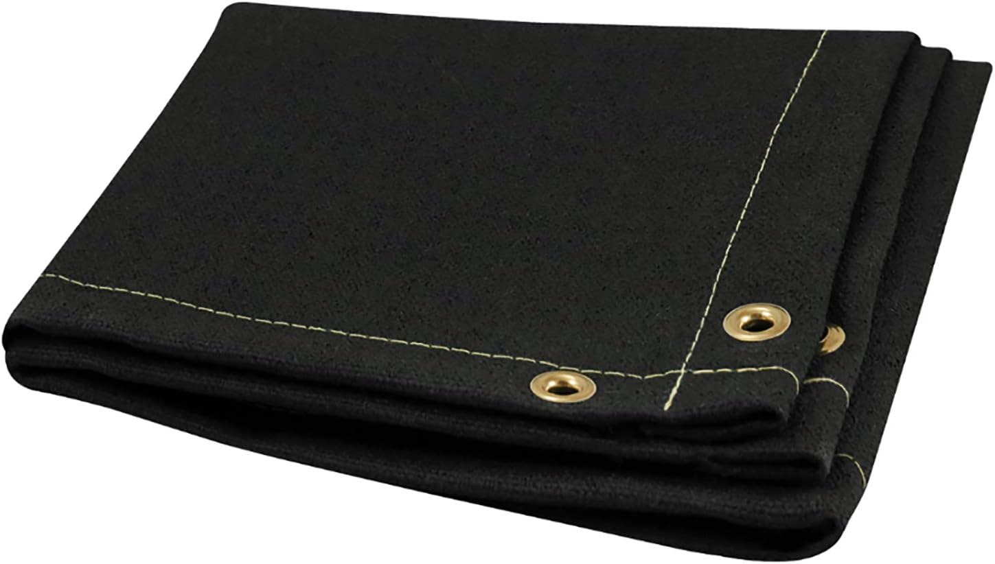 Steiner 376-6X6 Flex 28-Ounce Heavy Acrylic Coated Fiberglass Welding Blanket, Black, 6' x 6'