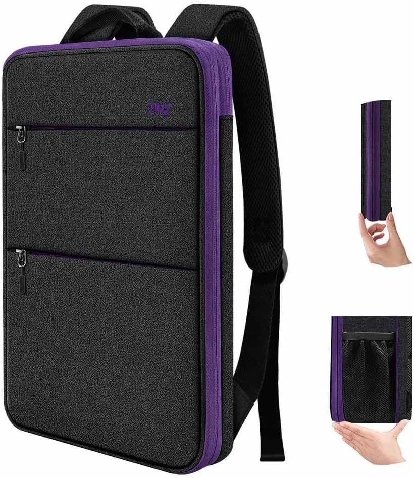 ZINZ Slim & Expandable Laptop Backpack 15 15.6 16 Inch Case, Water Resistant Travel Backpack Compatible with MacBook Pro/Neo 16" 15", Dell XPS 15 16 and Most 15" 15.6" 16" Notebooks，B01RD01
