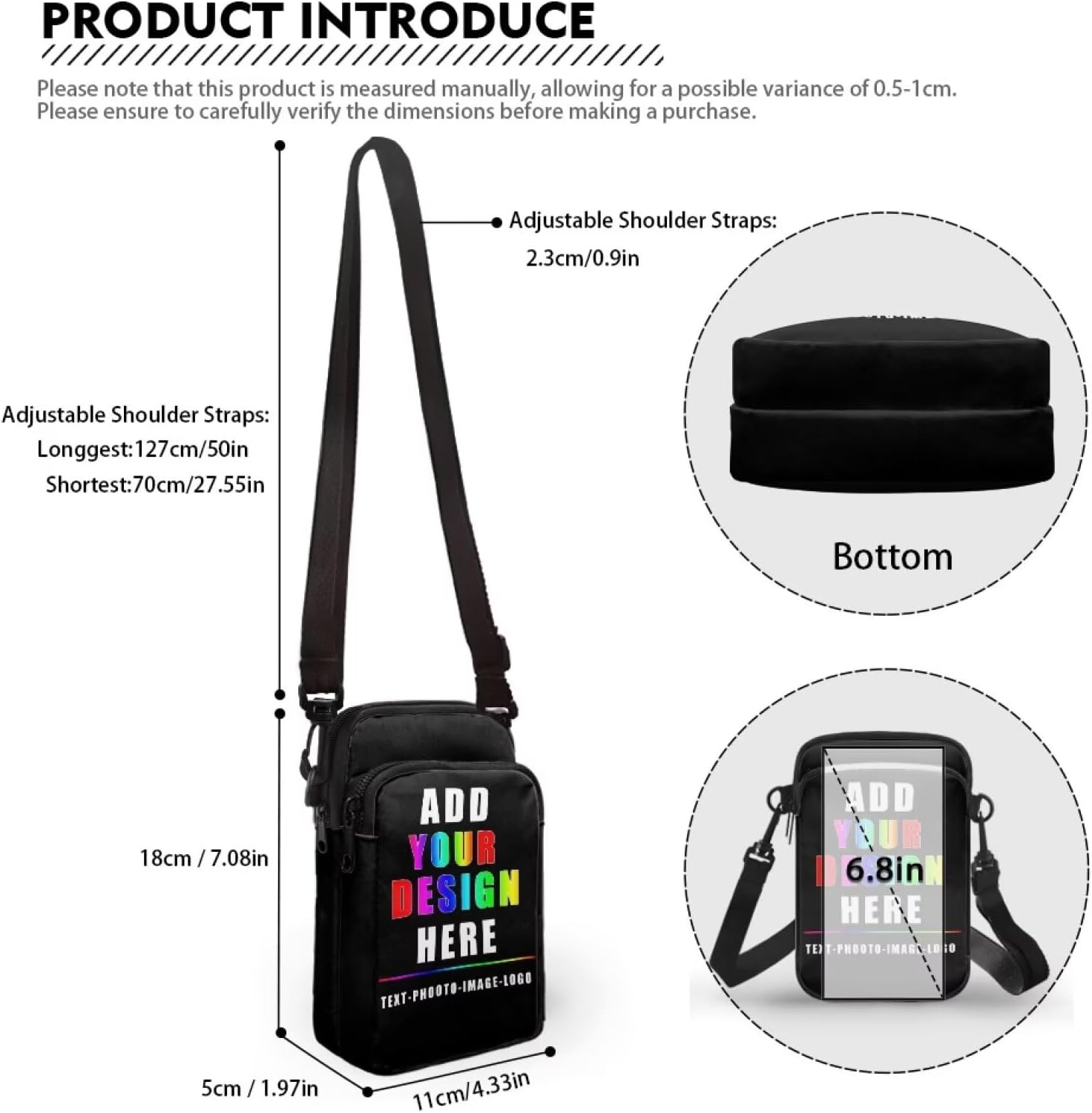 Boatee Cell Phone Messenger Bag for Women Over Shoulder Handbag Crossbody Purse with Shoulder Strap Trendy Phone Wallet - Image 6