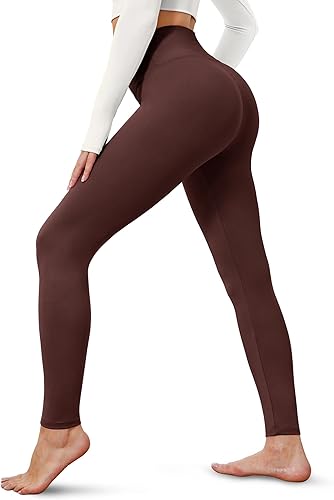 BAYDI Creamlush Legginsy damskie z wysokim stanem - miękkie spodnie sportowe, długie, elastyczne legginsy do jogi, pilatesu, na czas wolny, na co dzień (S-5XL)