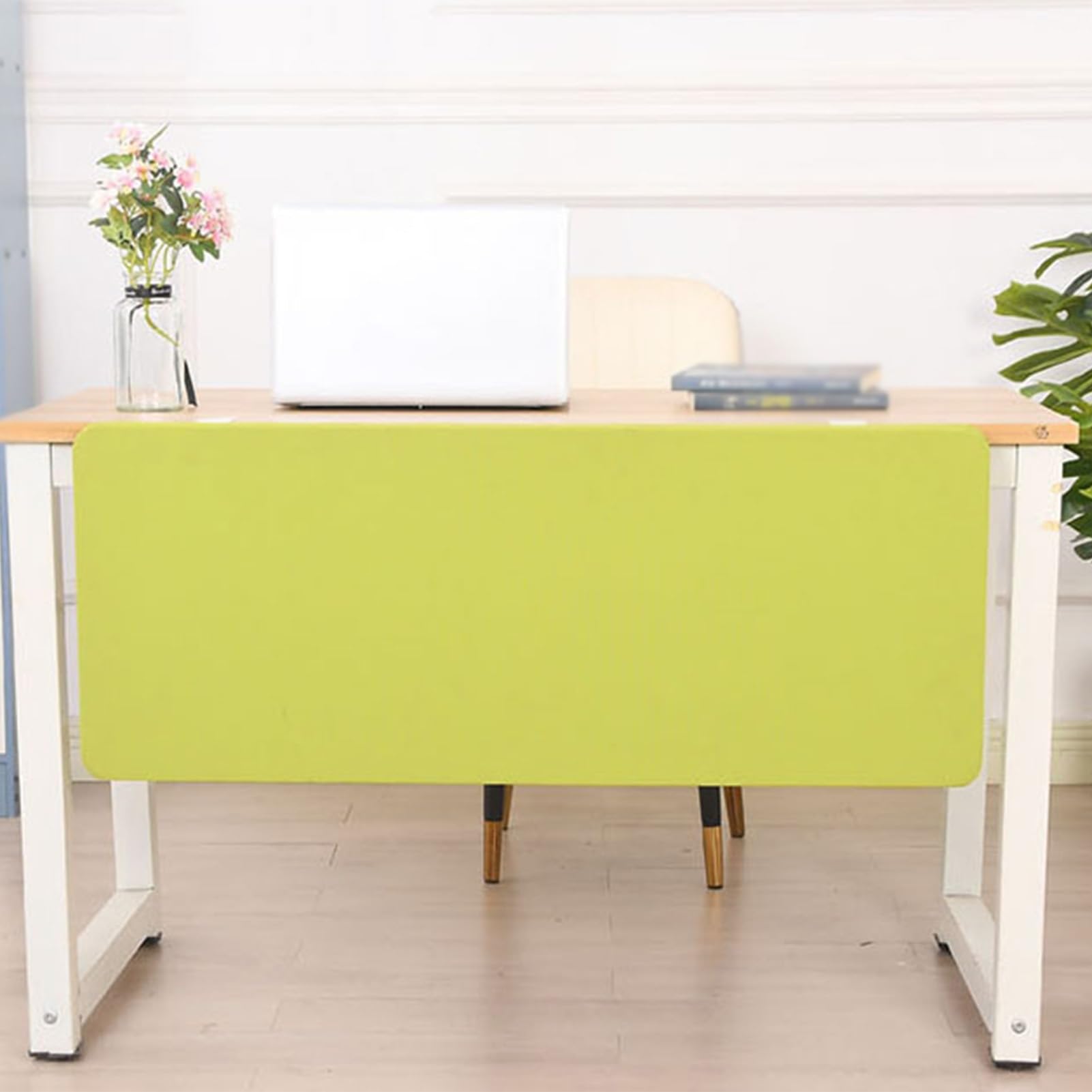 Set di Pannelli fonoassorbenti Verdi da posizionare sotto la scrivania per Reception, Studenti, uffici, cubicoli e postazioni di Lavoro. Dimensioni: 120x40 cm. Confezione da 3 Pezzi.