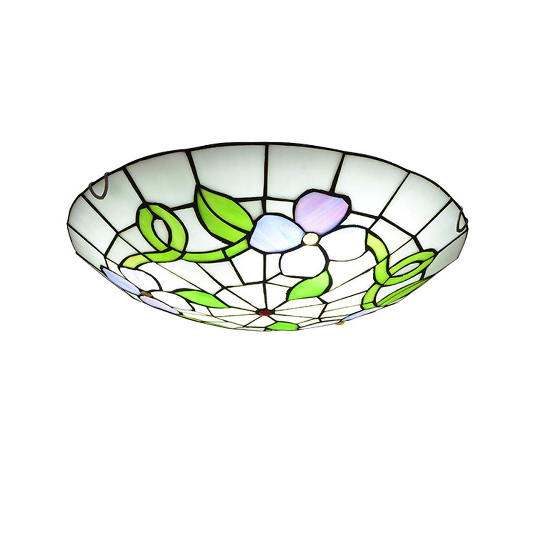 Plafonnier rétro vitrail de 40 cm à intensité variable pour couloir et salon - 7