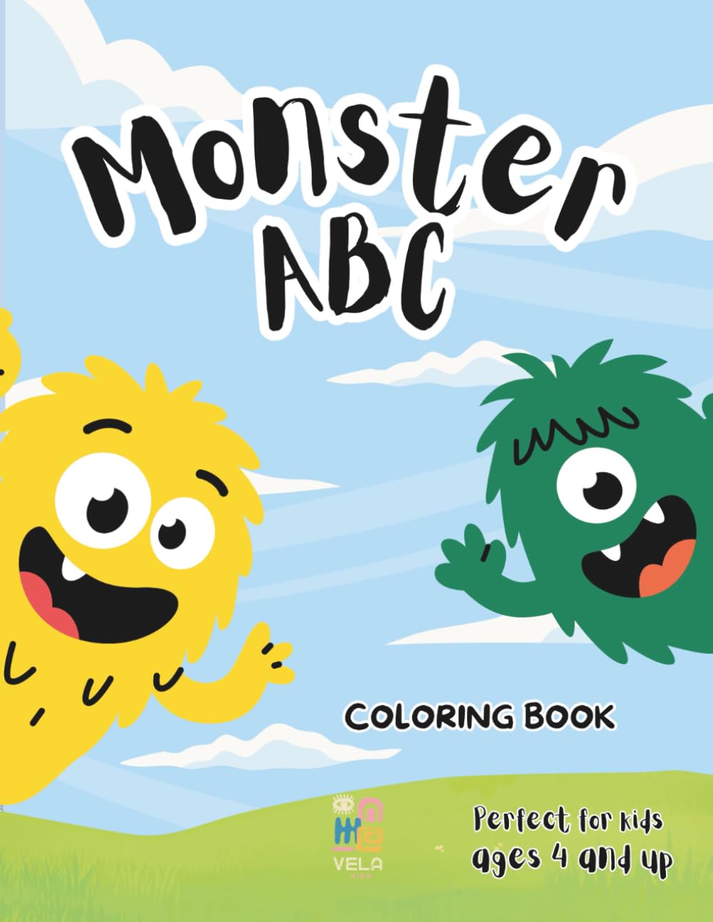 Monster ABC: Alphabet Coloring Book for Kids Ages 4–8 with Cute Monsters