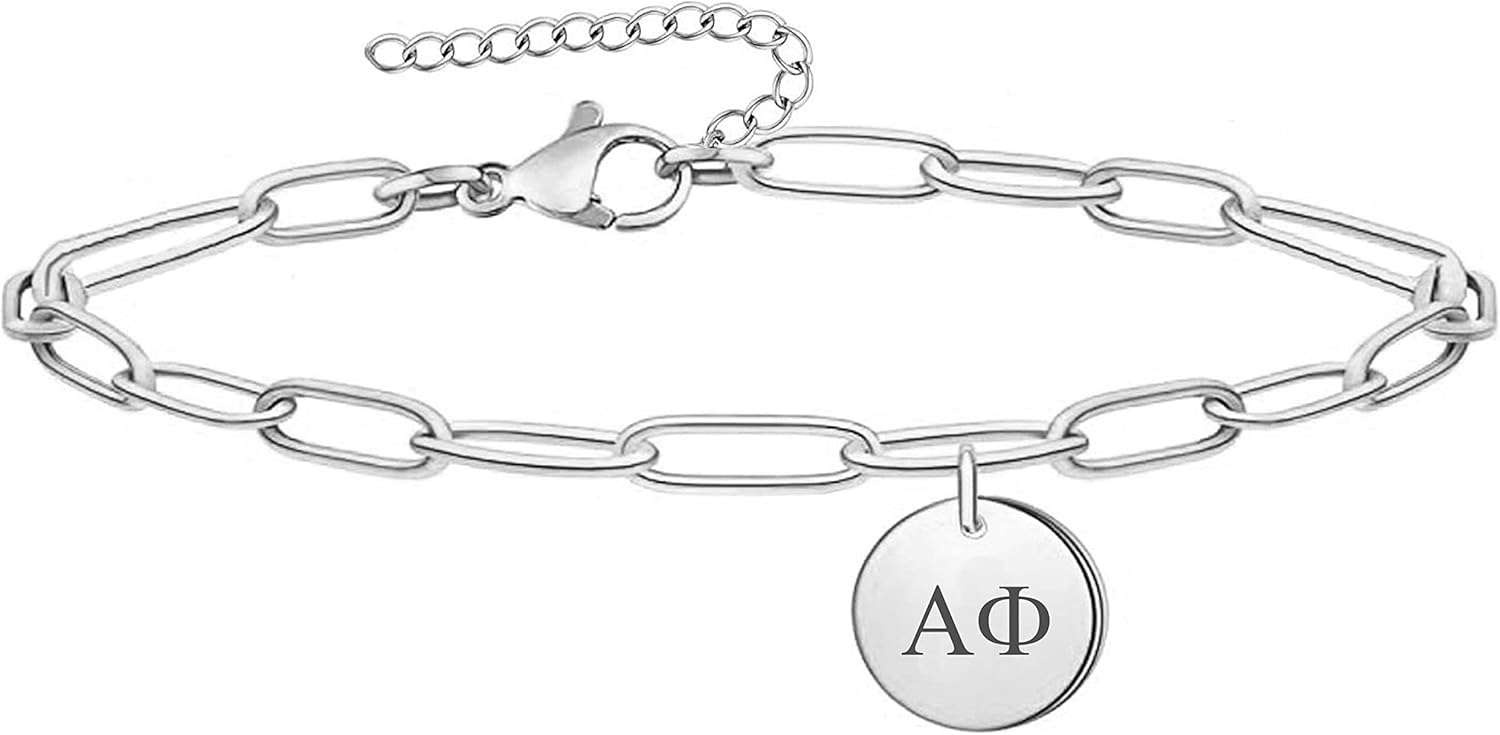 Alpha Phi Bracelet Sorority Paper Clip Bracelet