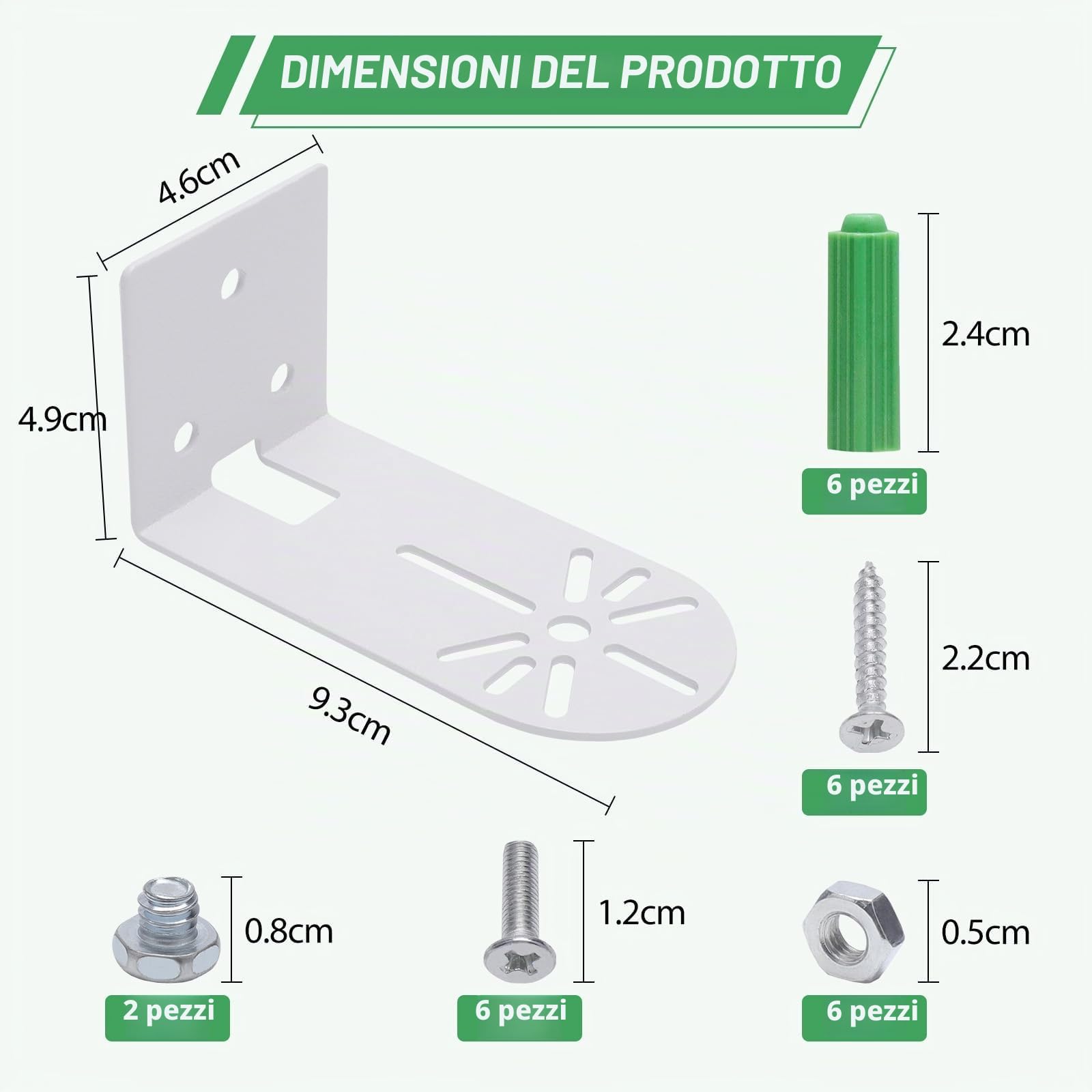VOSSOT 2 Pezzi supporto telecamera staffa telecamera esterna per Eufy Security Indoor Cam E220 & Eufycam 2c/2,Staffe Angolari,Accessori in Metallo Resistente Include 1 Cacciavite Phillips