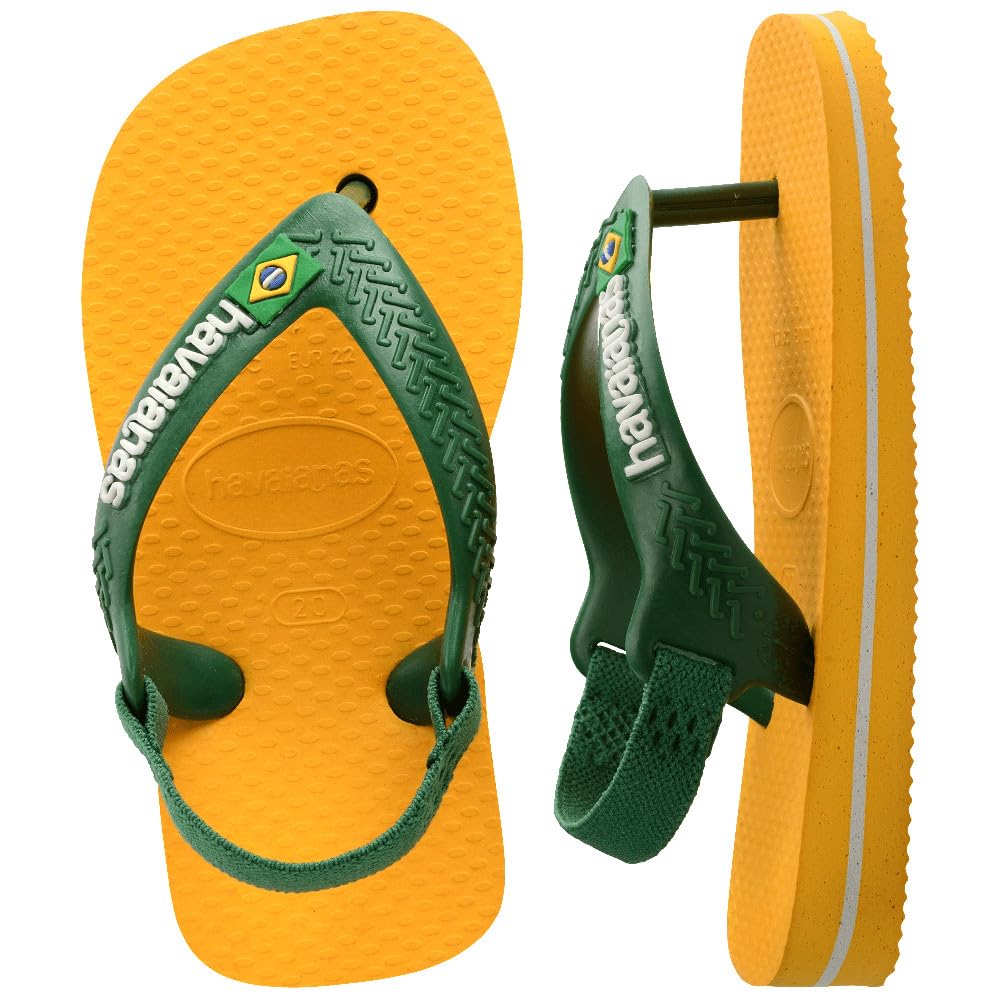 Havaianas Baby Brasil Logo II, Infradito Unisex-Bimbi 0-24