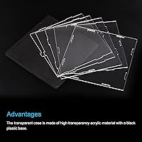Vista 3 de MECCANIXITY Caja transparente de acrílico, caja transparente para ensamblar, escaparate a prueba de polvo de 13.7 x 11.8 x 13.7 pulgadas