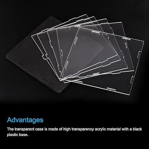 Miniatura 3 de MECCANIXITY Caja transparente de acrílico, caja transparente para ensamblar, escaparate a prueba de polvo de 13.7 x 11.8 x 13.7 pulgadas para