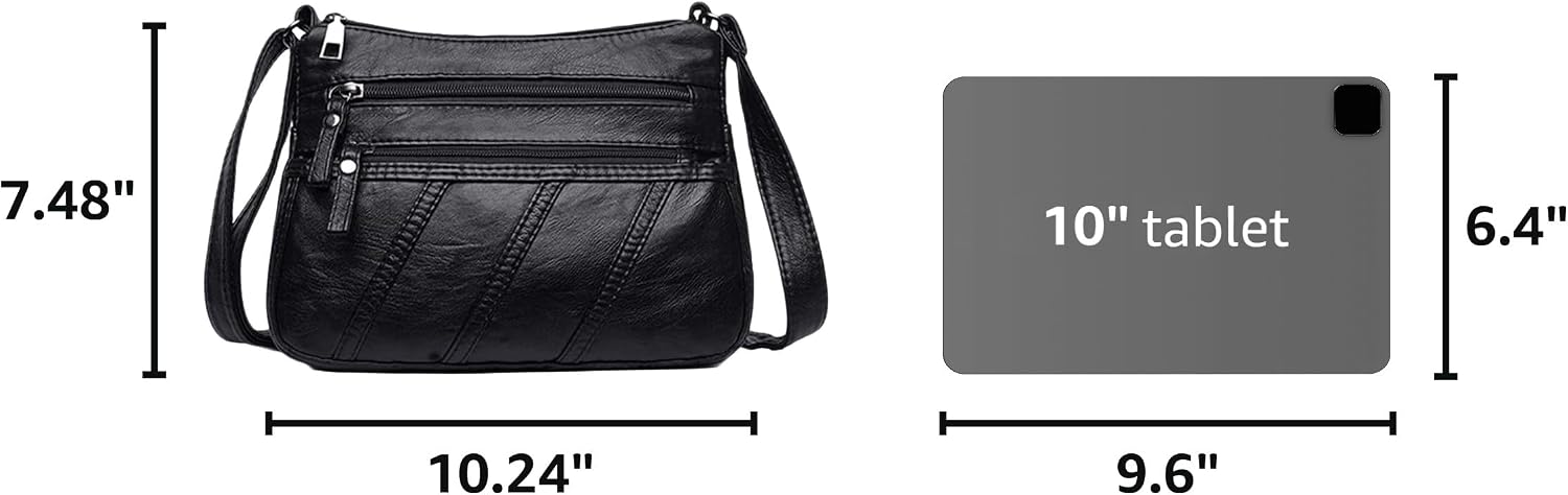 Crossbody Bags for Women Waterproof Shoulder Bag Messenger Bag Casual PU Leather Ladies Purse Handbag Cross Body Hand Bag
