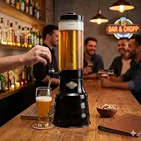Torre Chopp 2 L Base Giratória Copo Removível 2 Refil Preto