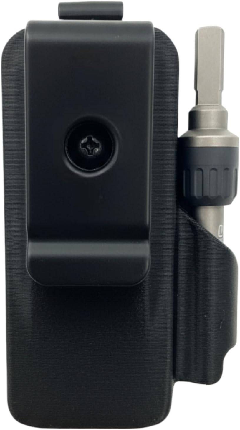 HoldMyGear Belt Clip Holder - Compatible with Leatherman Bit Kit and Ratchet Driver Extender (Precision-Fit Belt Mount Holder, Fits Belts 1.5" Wide) image 4