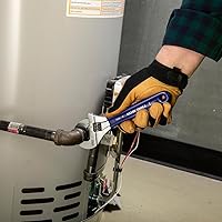 Vista 11 de Klein Tools D509-8 Llave ajustable, llave de transmisión forjada de mandíbula extra ancha con acabado cromado pulido, 8 pulgadas