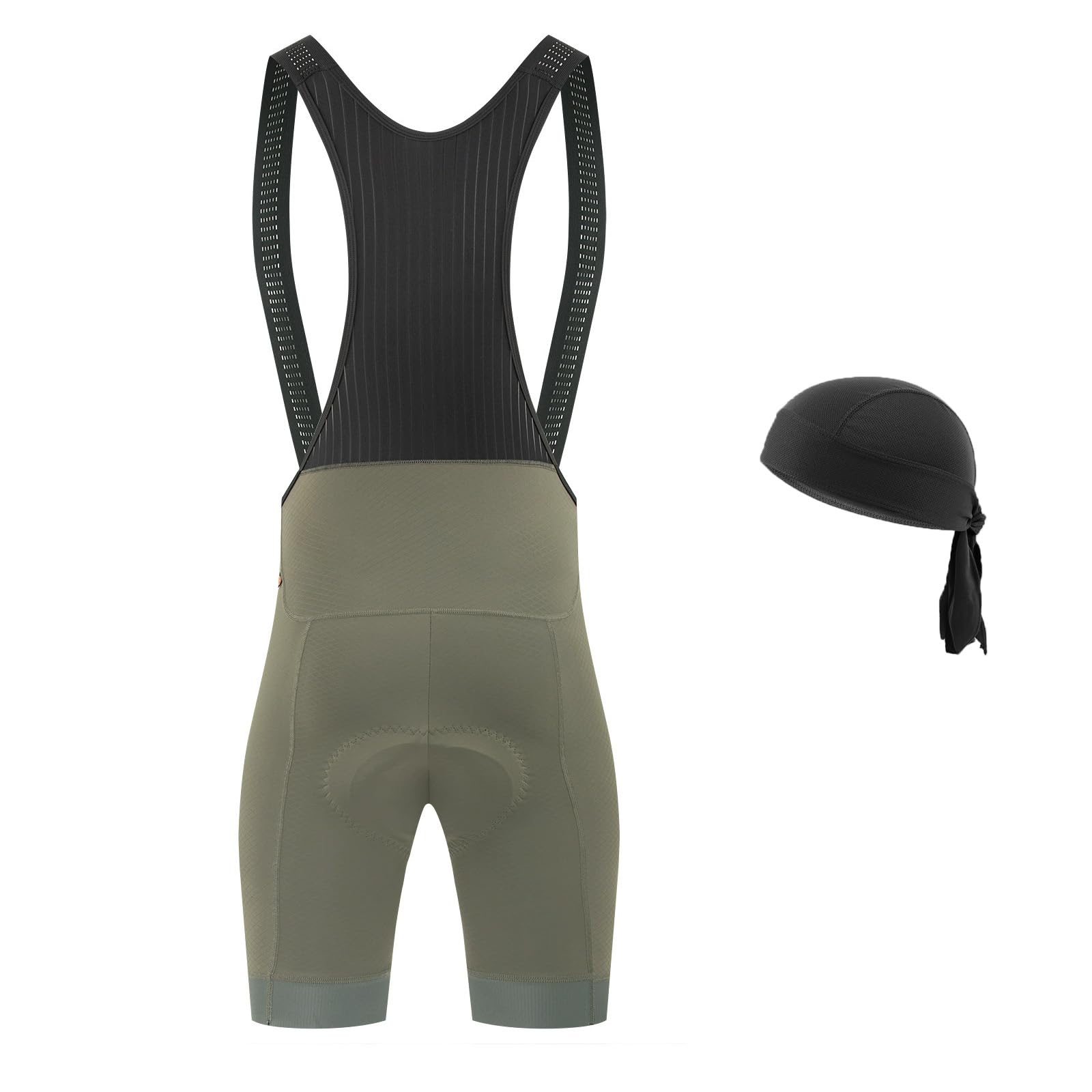 Culotte con Tirantes Acolchado para Hombre, Pantalones Cortos de Ciclismo Ligeros y Transpirables con Bandas Antideslizantes, Badana Elastic Interface UPF 50, MTB Carretera