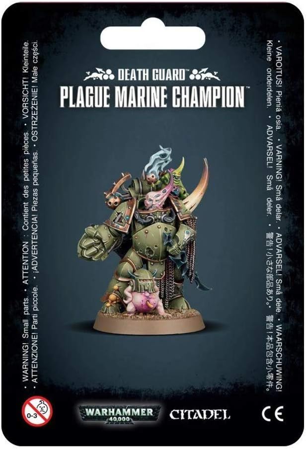Games Workshop 99070102007" Death Guard Plague Marine Champion Miniature
