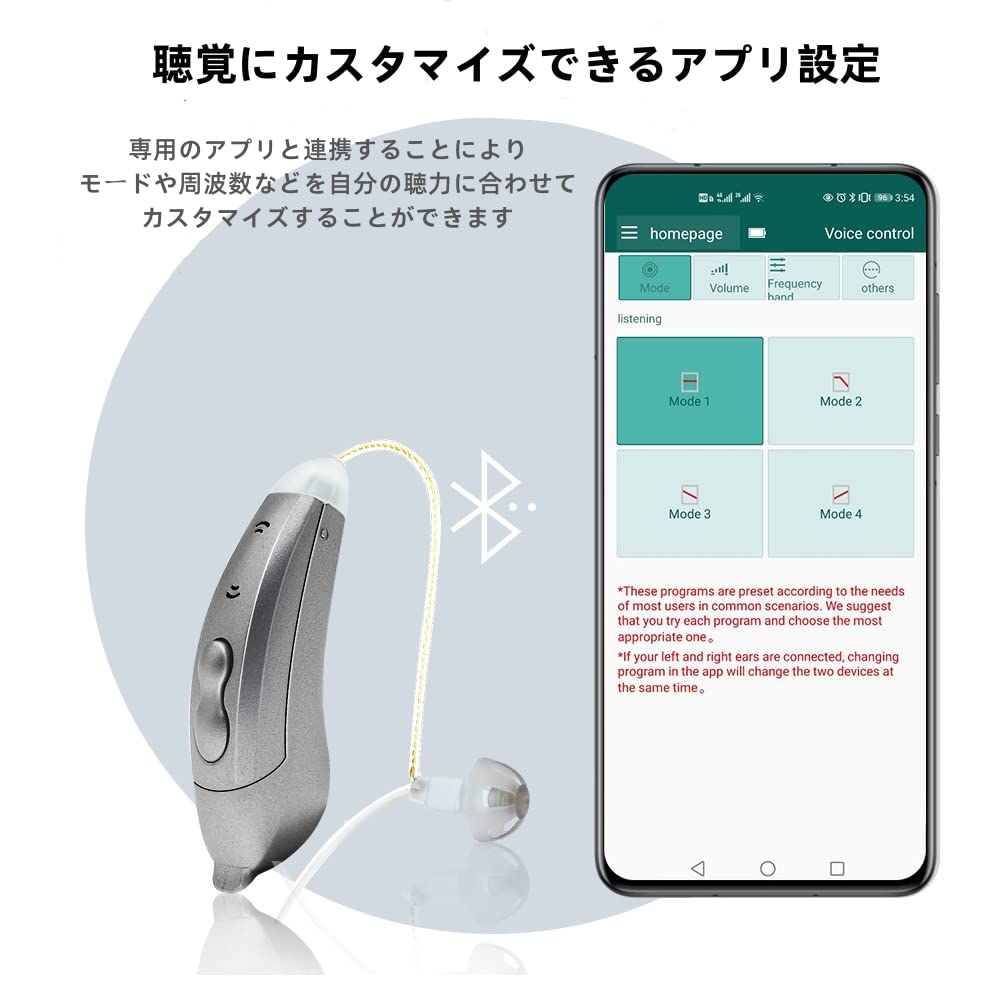 集音器 電池式 耳かけ デジタル 10チャンネル アプリコントロール グレー左耳 Amazon.co.jp: 集音器 電池式 BTE 耳かけ デジタル DSP RIC 10