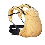 Néobulle - Mochila Portabebés | Evolutiva Néo V3 | Adaptable con Tejido Ajustable Hasta los 24 Meses | Tela de Fular 100% Algodón con Tirantes Suaves y Cinturón Fisiológico Galet | Color Ocre
