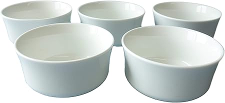 Amazon 取っ手なしスープカップ ５個セット スープ ボウル お茶碗 レンジ対応 オーブン可 食洗機可 中華 おしゃれ 美濃焼 陶器 スープ椀 汁椀 ノーブランド品 スープカップ