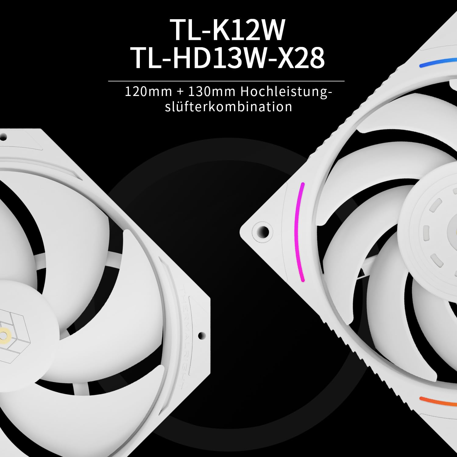 Thermalright Royal Pretor 130 Ultra White chłodnica powietrzna CPU, chłodnica PC Double Towers, High Performance 7 Heat Pipes chłodzenie CPU, biała szczotkowana górna pokrywa, do AM4/AM5, Intel