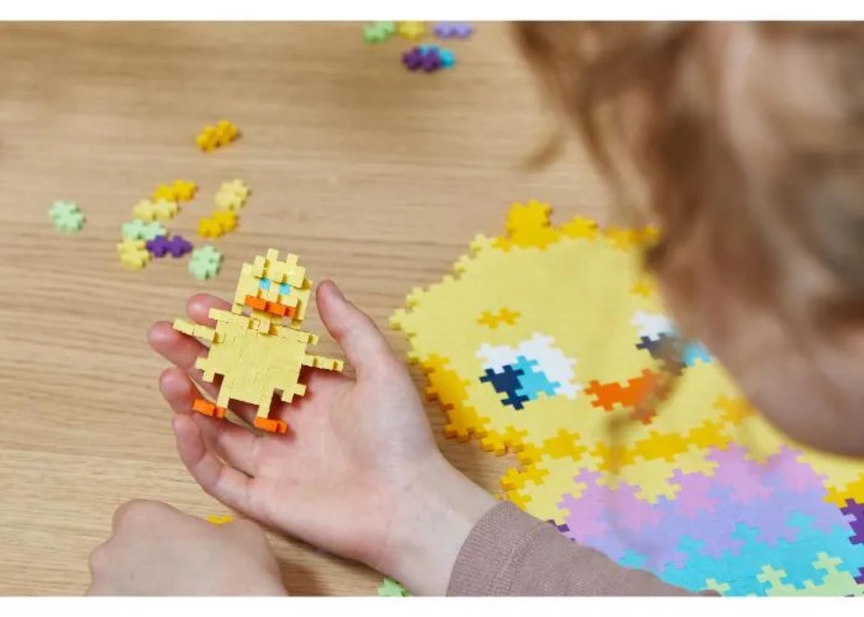 Plus Plus Building Blocks Toy, Chick Puzzle by Number, Kids Crafts Jigsaw with 250 Reusable Pieces - Image 4