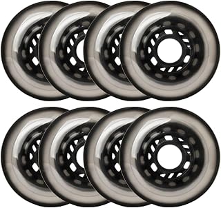 Inline Skate Wheels Inline Skate Replacement Wheels Indoor/Outdoor Roller Skating Shoes Replacement Wheels 8 Pack 72mm/76mm/80mm 85A For Indoor Outdoor (Color : Purple, Size : (Size:76mm,Color:Gray)