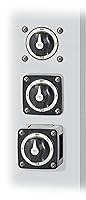 Vista 4 de Blue Sea Systems 6008200 Serie m-Series Mini Interruptor de batería Selector de 3 posiciones, negro