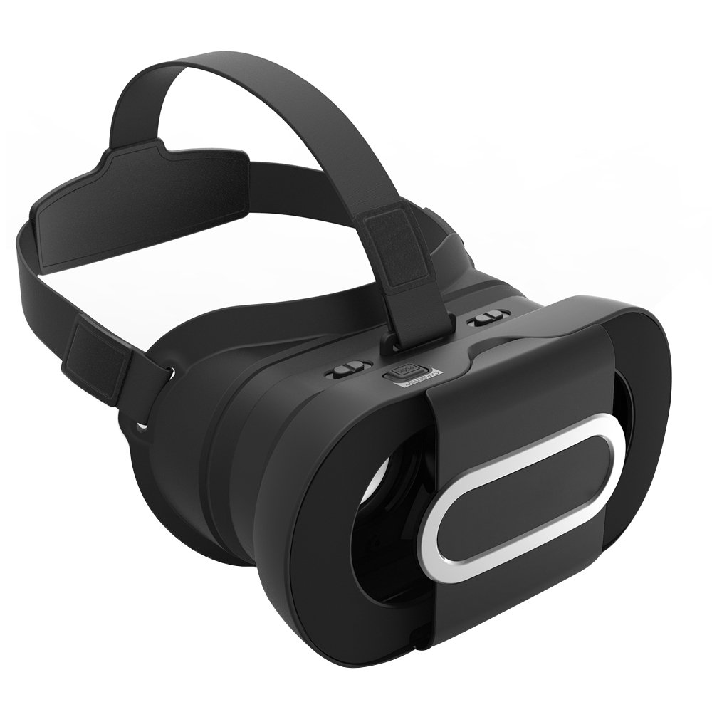 3D VR Virtual Reality Headset Foldable VR Glasses VR Box for iPhone 7 6, Galaxy S7 and Other 4.7"-6.0" Cellphones