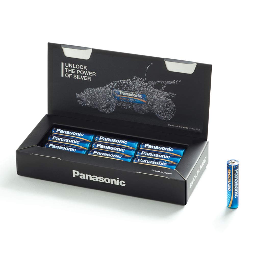 PanasonicEVOLTA NEO AAA batteries, pack of 12 alkaline batteries, AA Micro LR03 1.5V, High Premium Alkaline Batteries, gift pack