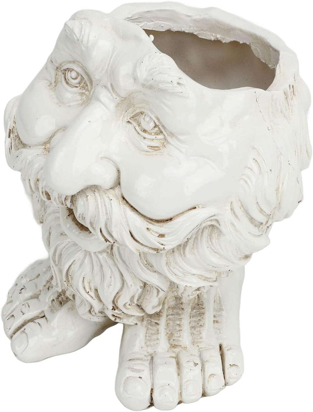 Alomejor Garden Statue Planter, Hand Painted Details Face Flower Pot Unique Design for Gardeners Patio Balcony Outdoor Decor