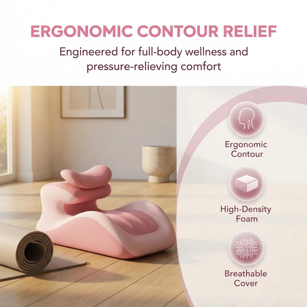 Sex Pillow for Couples, Intimacy Pillow with 3D Memory Foam Ergonomic Wedge (F)