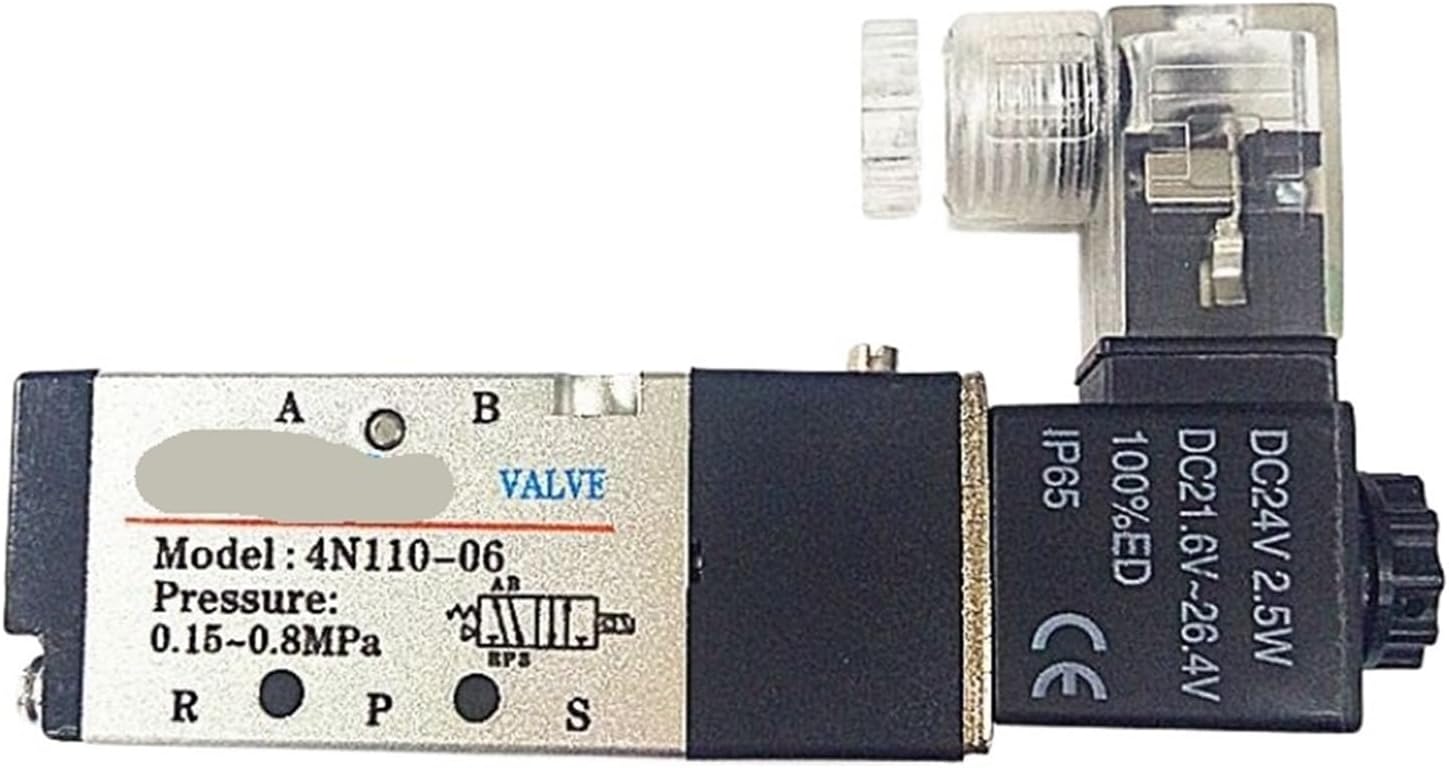 Two position five way Yardke AIRTAC solenoid valve 4N110-06 DC24V