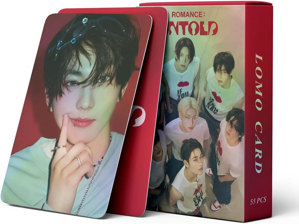 Yutoenhypen Album Romance : Untold Laser photocard 55pcs enhypen Romance : Untold Album Laser lomo Cards enhypen Merchandise Lomo Cards Shinning Photos Card for ENGENE
