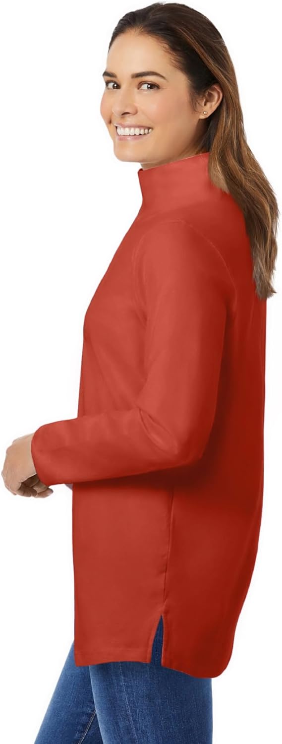 Woman Within Plus Size Perfect Mockneck Tunic - Image 3