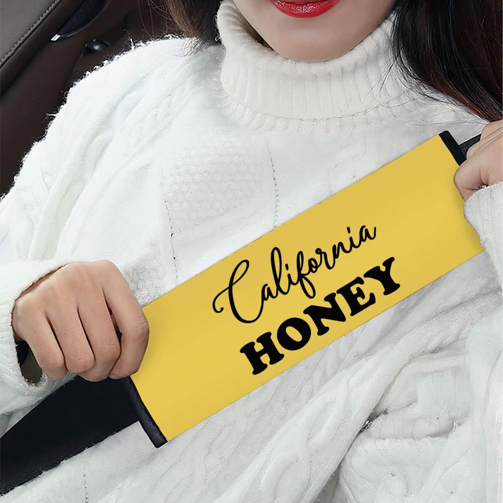 Honey Car Seat Belt Pads - American State Seat Belt Cover - Themed Seat Belt Cover