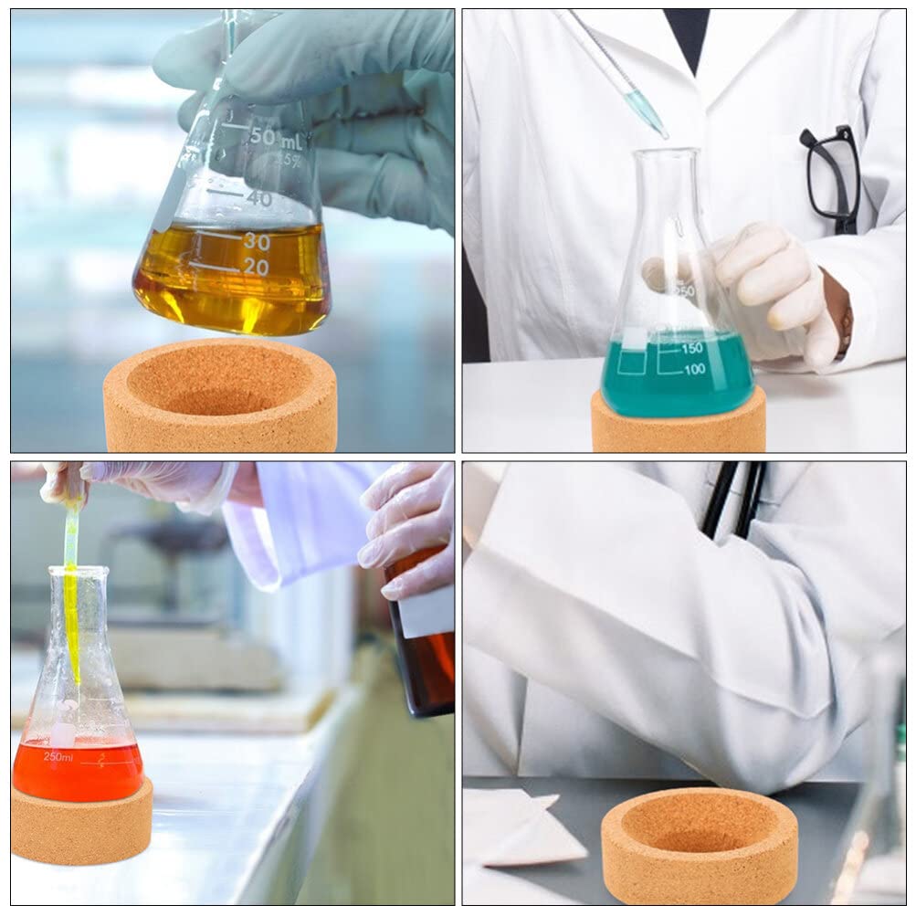 Lot De 6 Fioles Coniques En Plastique UKCOCO 50ml - Erlenmeyer Laboratoire Chimie Expériences Scientifiques