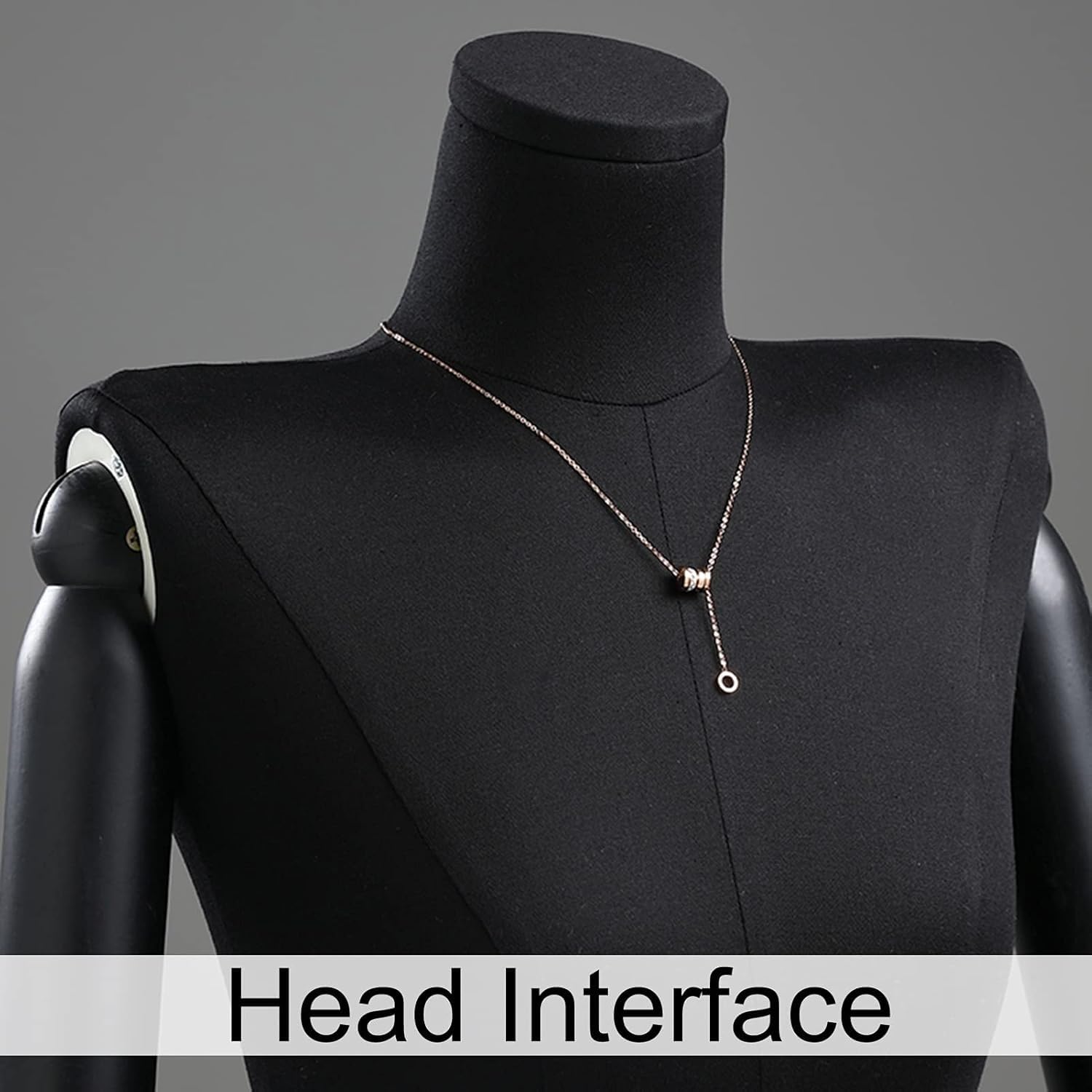Weibliche Schaufensterpuppe, Torso-Körper, verstellbare Schneiderbüste für Kleidung, halbe Puppen, Kleid (A)