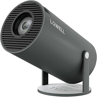 LQWELL® Beamer, Mini Projektor, 4K unterstützt 5G WiFi, BT5.0 mit Android OS 11, Auto Trapezkorrektur, 220-Grad-Winkel, 150-Zoll-Display für Phone/PC/Xbox, hdmi, 2025 Upgrade