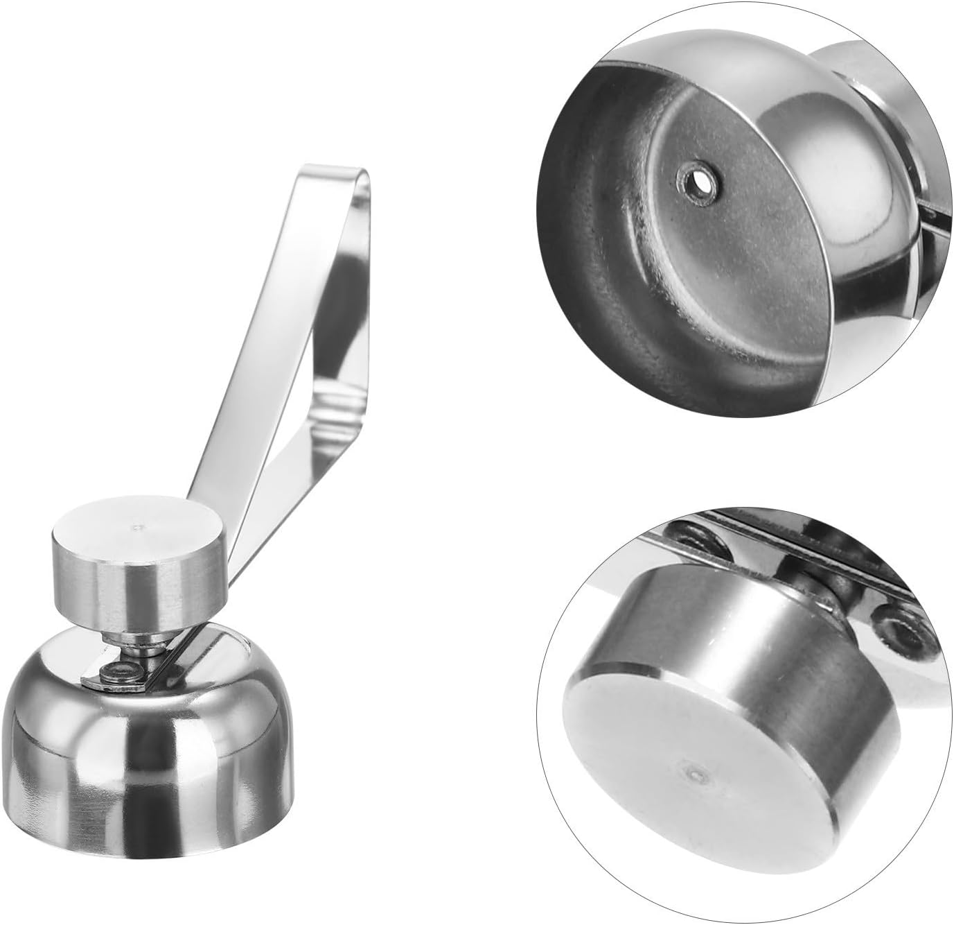 VILLCASE Stainless Steel Egg Topper and Portable Egg Opener Tool for Kitchen Cooking and Restaurant Use, Convenient Eggshell Cutter and Separator Gadget in Silver