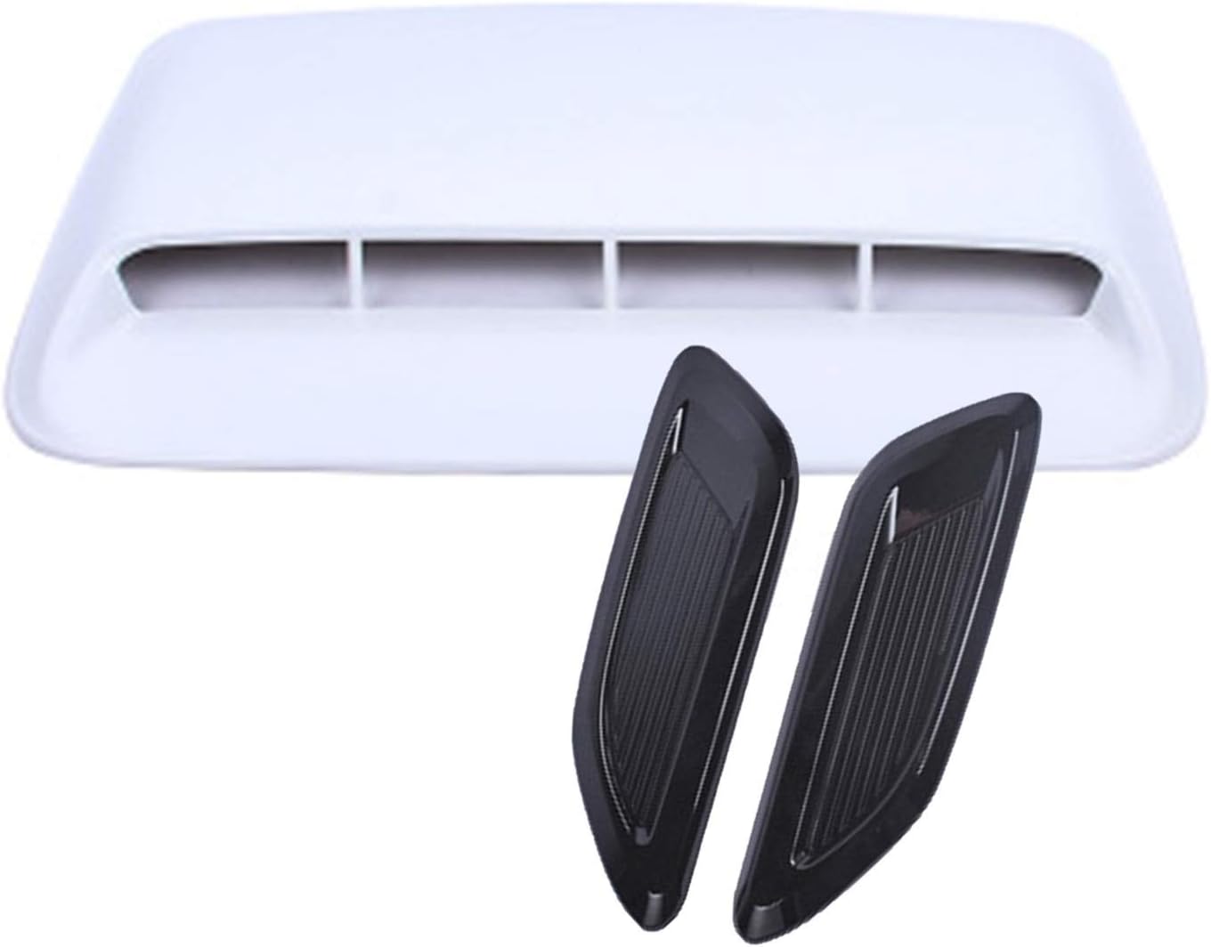 Hood Scoops Air Flow Vent Hood Universal Car Decorative, Decorative Intake Hood Scoop ABS Flow Intake DIY Stickers (Color : Style 1)