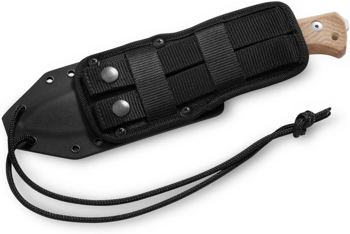 Lionsteel T6 CPM 3V Satin Blade Natural Canvas Knife