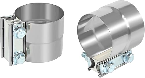 Miniatura 6 de DOCAS Abrazadera de escape de 3 pulgadas, abrazadera de banda de junta de regazo de acero inoxidable 2PCS