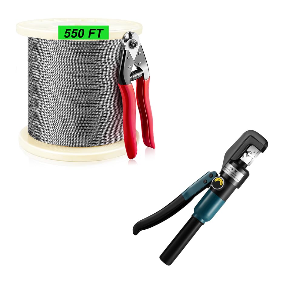 Steel DN Mate 1/8 Stainless Steel Cable 550 FT for Steel Cable Railing