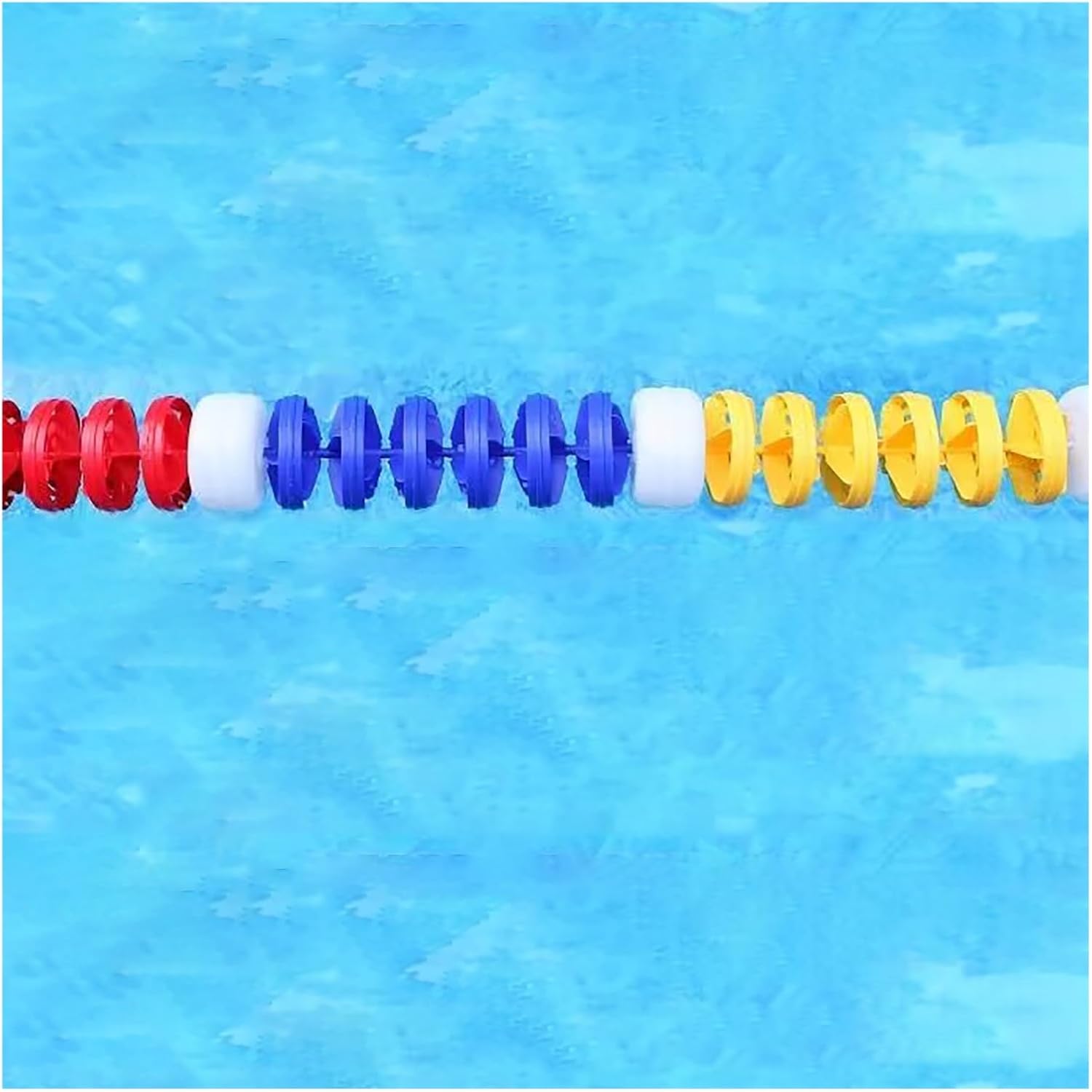 Swimming Pool Safety Rope - Preassembled Floating Divider Line, Durable Polyethylene Lane Marker for Inground Pools, Essential Safety Equipment for Poolside Sa