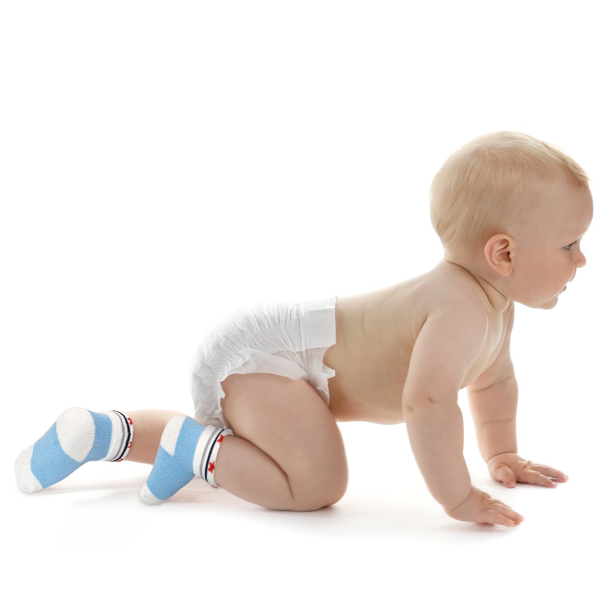 ZERULETS Kinder Baby Socken für Jungen und Mädchen - 12 Paare Dicke Winter Socken für Neugeborene und Babys 0-36 Monate