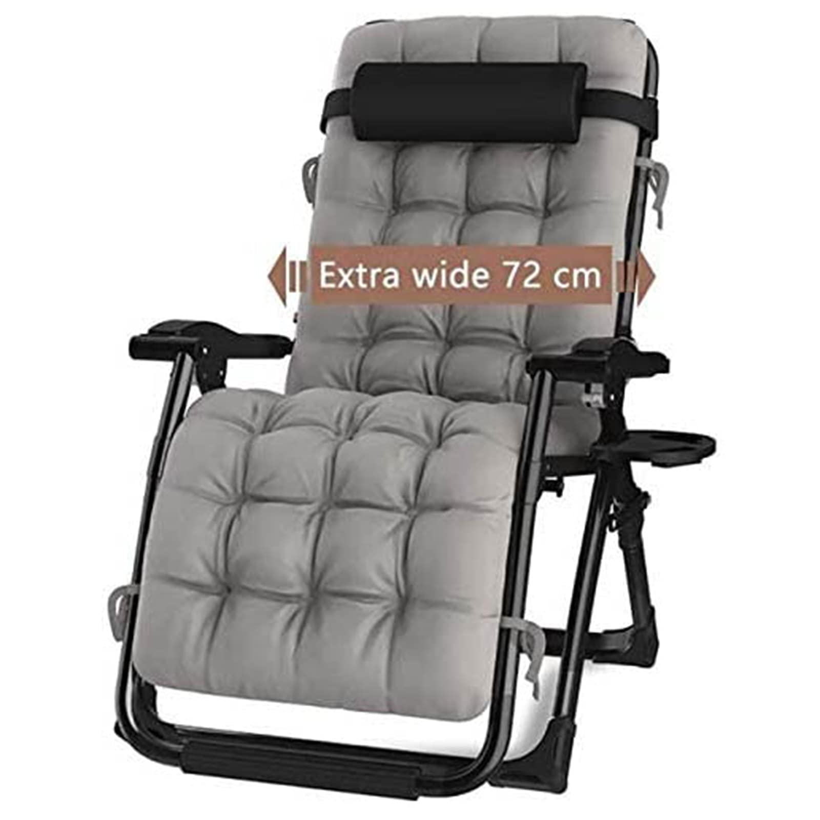 Chaise longue de terrasse grand confort pour vos après-midis d'été