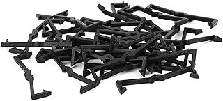 Bruce & Shark 32PCS Plastic Retaining Clips Peg Board Locks Hook Fit for Garage Organization, Pegboard Retaining Clips