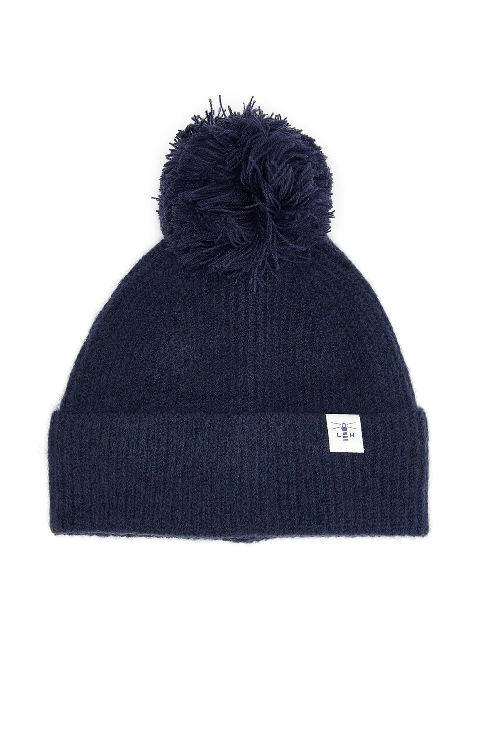LightHouse Womens Hannah Warm Bobble Cable Knit Hat - Ladies Winter Outdoor Headwear - Navy - One Size