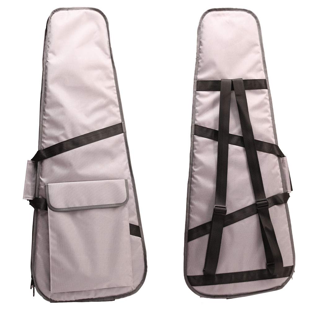 ZUWEI Semi Hollow Electric Guitar 6 Strings with Mahogany Body, Bone