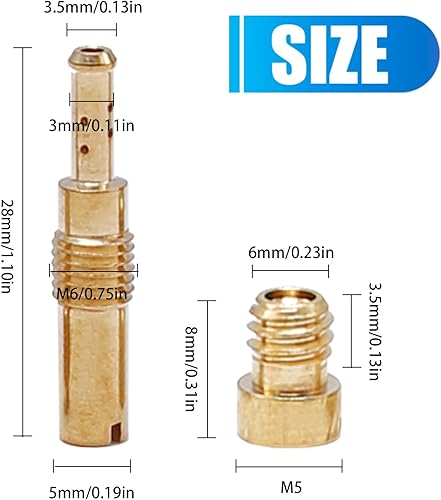 Miniatura 9 de DUZFOREI Kit de reparación de carburador de repuesto para Honda Shadow Spirit ACE 750 VT750C VT750CD VT750DC, paquete de 2