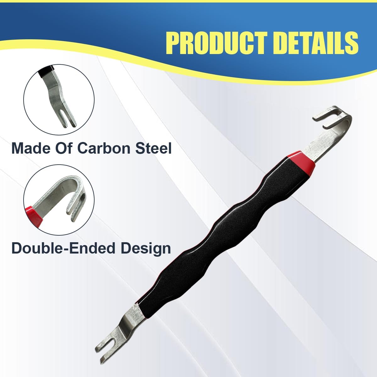 2PCS Automotive Electrical Connector Separator, Terminal Connector Removal Tool, Dual End Wiring Harness Disconnect Tool, Universal for Cars Trucks (Black)