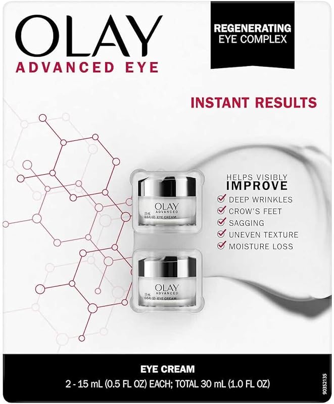 Crema para ojos avanzada Olay, 0.5 oz (paquete de 2) (1.0 oz)